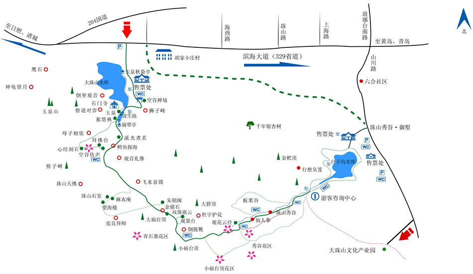 青岛到藏马山滑雪场线路